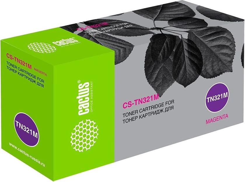 Картридж лазерный Cactus СS-TN-321M пурпурный (25000стр.) для Konica Minolta bizhub C224/C224e/C284/C284e/C364 фото 1