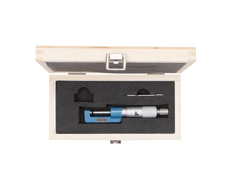 Микрометр специальный МК-СТ- 25 0,001(для измерения толщины ступицы) КЛБ с поверкой фото 4