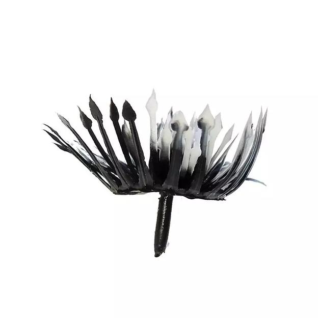 Добавка тычинка чёрно-белая с ножкой 5см 841шт/кг фото 2