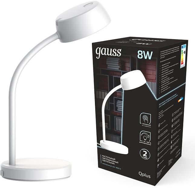 Светильник Gauss GT6011 настольный на подставке белый 8Вт фото 2