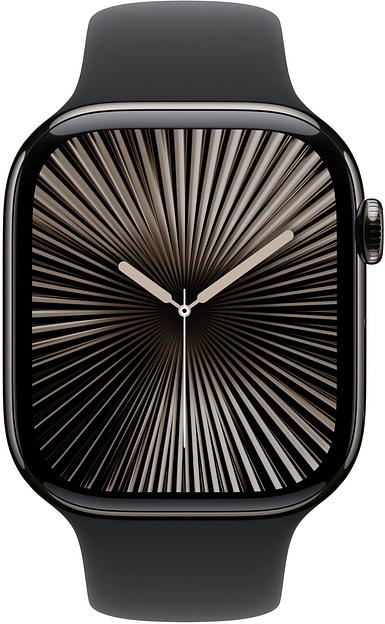 Apple Watch Series 10 46ММ, Jet Black Aluminium Case with Black Sport Band - S/M [MWWP3LW/A] фото 2