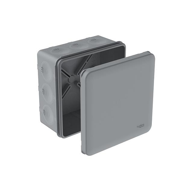 MultiBox Коробка распределительная с мембранными вводами IP66 100х100х50 Серая фото 1