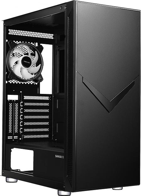 Корпус Accord 3501 черный без БП ATX 2xUSB2.0 1xUSB3.0 1xUSB3.1 audio bott PSU фото 6