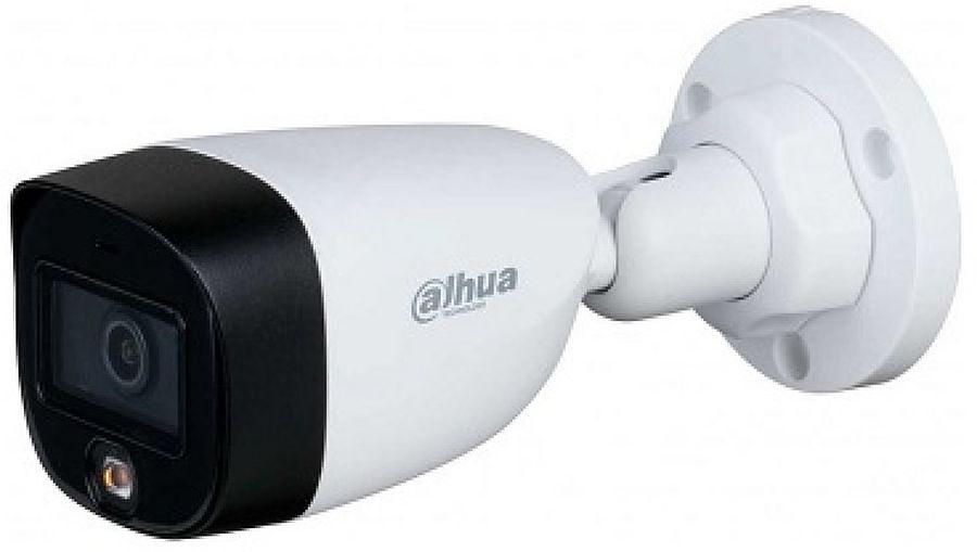 DAHUA DH-HAC-HFW1209CLP-LED-0360B-S2 Уличная цилиндрическая HDCVI-видеокамера с интеллектуальной двойной подсветкой 2Мп, объектив 3.6мм, ИК 20м, LED 20м, IP67, корпус: металл, быстрый монтаж фото 1