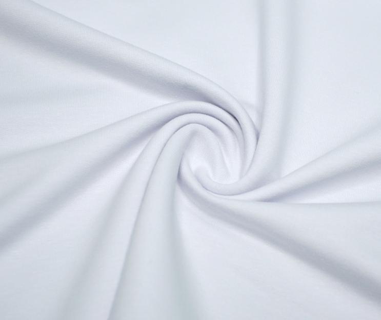 Футер однотонный 2-х нитка петля белый 10002 ШТ фото 1