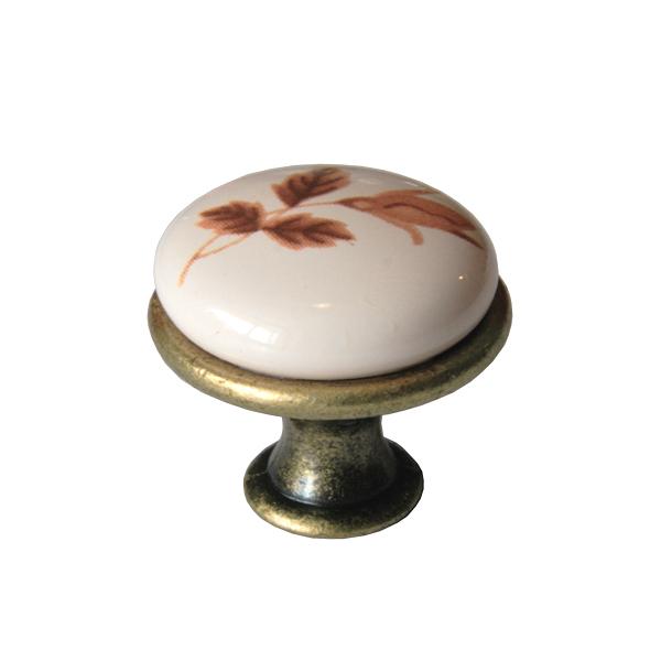 Ручка-кнопка L978-MLK-2, керамика фото 1