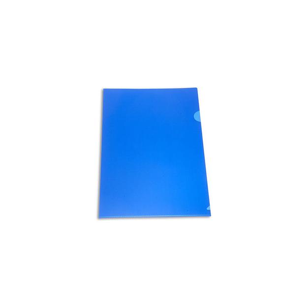 Папка-уголок Бюрократ -E310N/1BLU, A4, непрозрачный, пластик, 0.18мм, синий фото 1