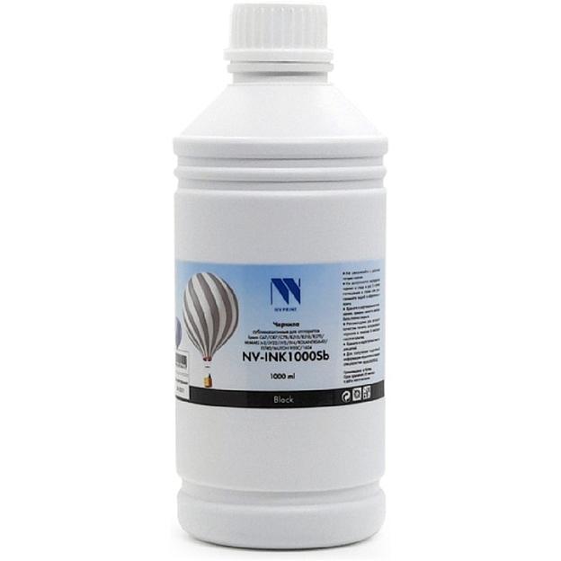 Чернила NV PRINT сублимационные NV-INK1000BkSb для аппаратов Epson, Mimaki, Mutoh, Roland (1000ml) Black фото 1