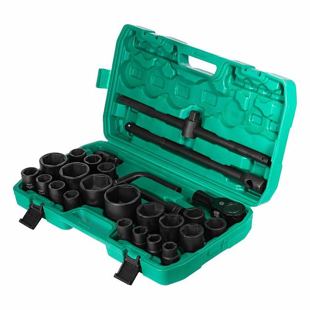 Набор Ударных Головок CR-MO 26 предметов От 21мм До 65мм KAM-56 фото 2