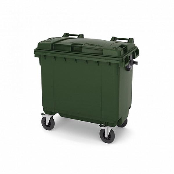 Евроконтейнер для мусора Plast 770 л на колесах фото 1