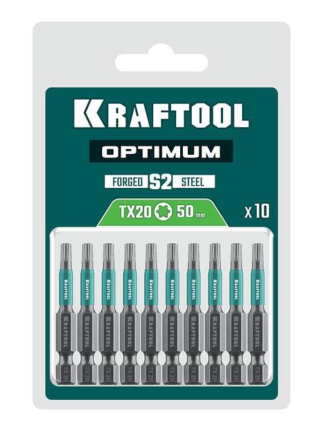 KRAFTOOL OPTIMUM TX 20, 50 мм, 10 шт, биты (26126-20-50-10) фото 2