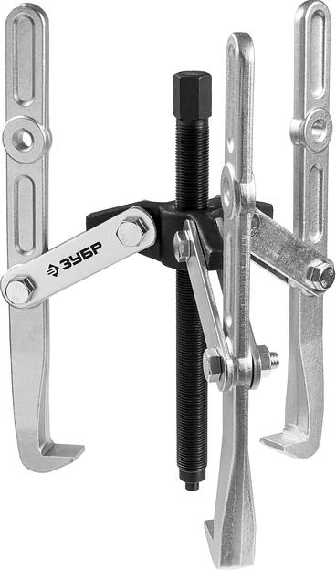 Съемник ЗУБР 43319-305 шарнирный 3-захватный с удлиненными захватами 305мм профессионал фото 1