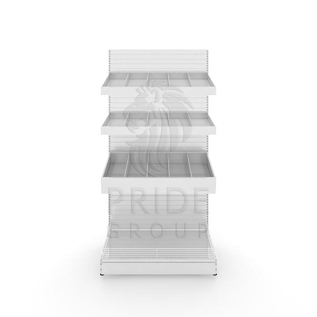 Стеллаж кондитерский 1000x500x1900 3 лотка фото 1