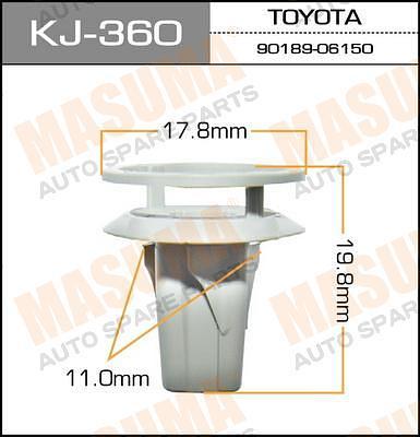 Покер пластмассовый крепежный KJ-360 Masuma 1шт фото 1
