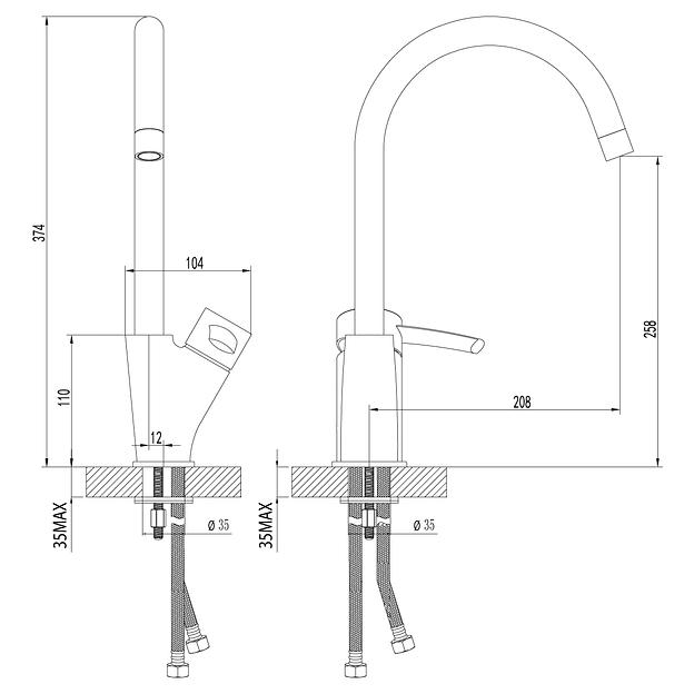 Смеситель Lemark Atlantiss LM3205C для кухни фото 2