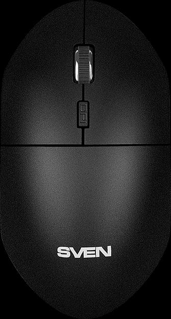 Беспроводная мышь SVEN RX-515SW чёрная (2,4 GHz, 3+1кн. бесш. кн., 800-1600DPI, блист) Sven RX-515SW (SV-019969) фото 2