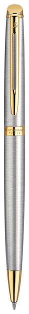 Ручка шариков. Waterman Hemisphere (CWS0920370) Steel GT M син. черн. подар.кор. фото 1