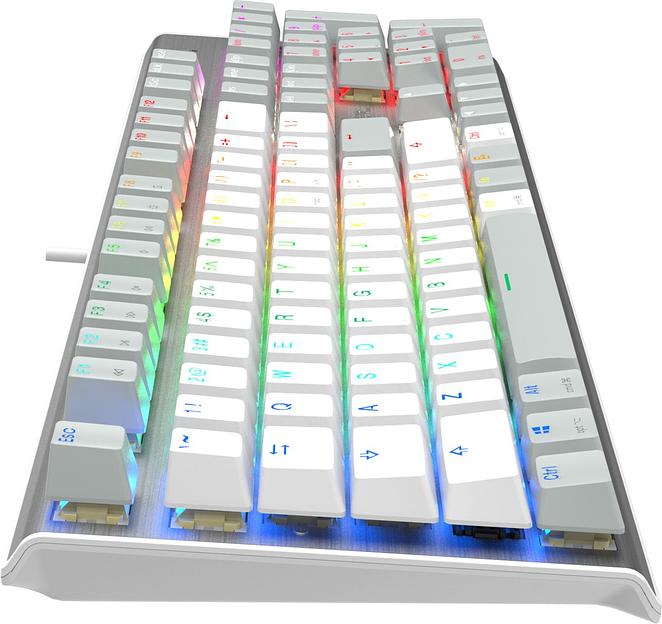 Клавиатура A4Tech Fstyler FS100 Neon механическая серый/белый USB for gamer LED (FS100) фото 9