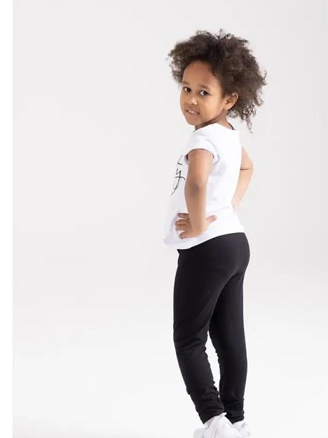 Легинсы чёрные, пояс на резинке, «Золотой ключик» ОПТ фото 1