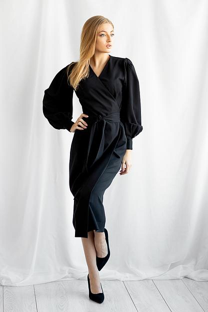 Платье «Грейс» цвет чёрный ОПТ фото 1