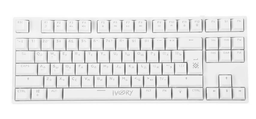 Defender Механическая клавиатура Ivory GK-579 RU, 87кн,1.5м,крас.свитчи, RGB [45579] фото 3