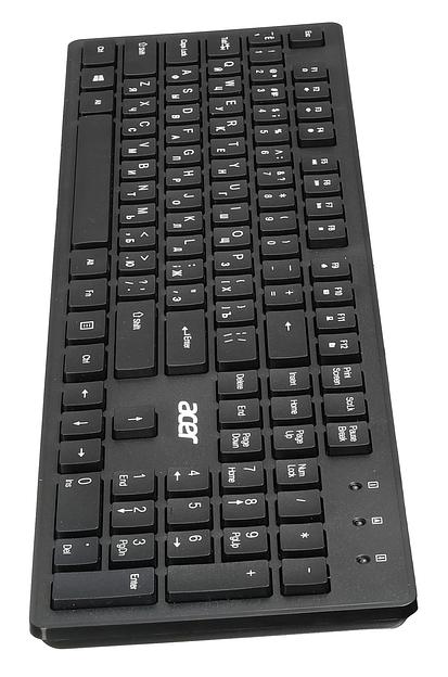 Клавиатура Acer OKW020 черный USB slim фото 5