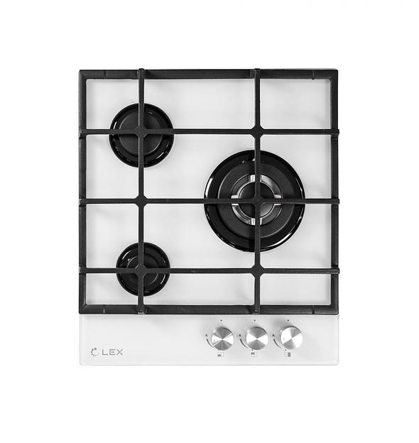 Газовая варочная поверхность Lex GVG 431 WH белый фото 1