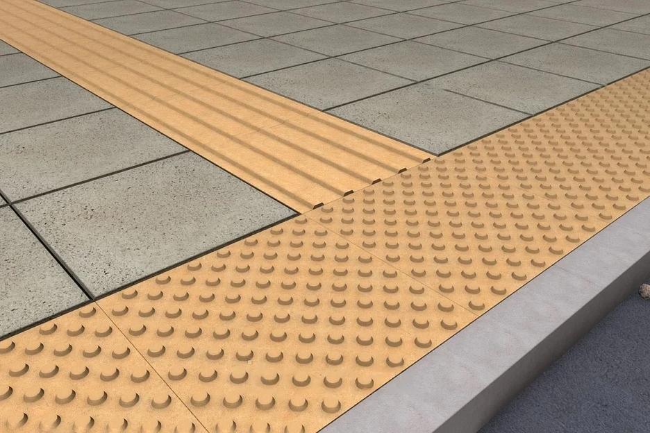 Тактильная плитка бетонная 300х300 конус ОПТ фото 2