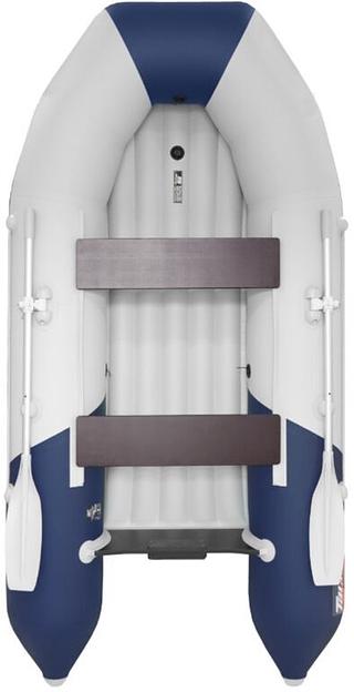 Лодка Таймень NX 2800 НДНД, 2800*1420*400 мм., цвет: серый-синий фото 3