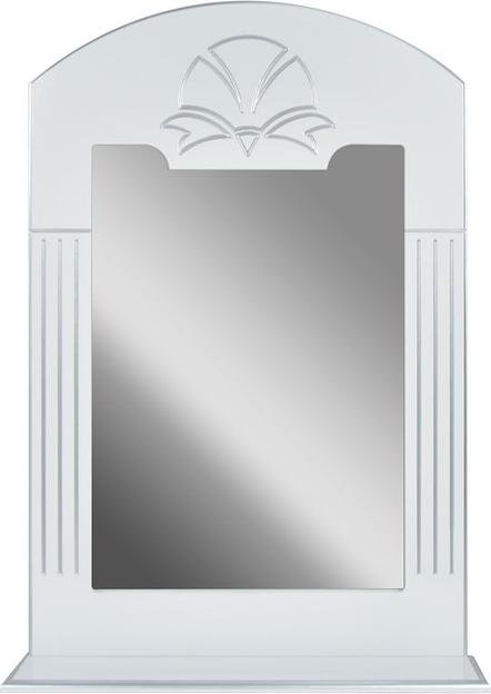 Зеркало-полка Аттика 85 DORATIZ 2711.125, белое, патина серебро фото 1