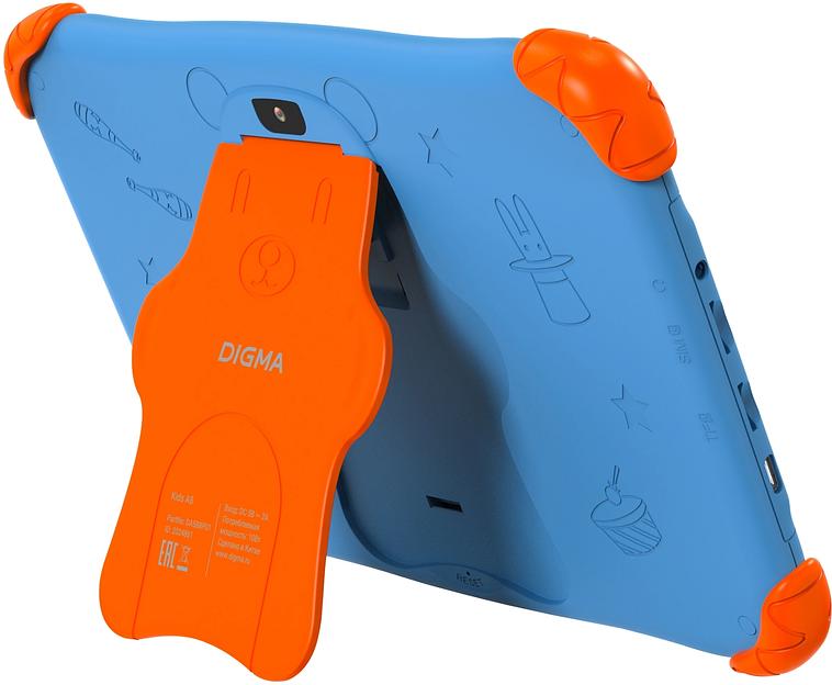 Планшет Digma Kids A8 SC9863A (1.6) 8C RAM2Gb ROM32Gb 8" IPS 1280x800 4G 1Sim Android 11.0 Go синий 2Mpix 0.3Mpix BT WiFi microSD 512Gb 3000mAh фото 7