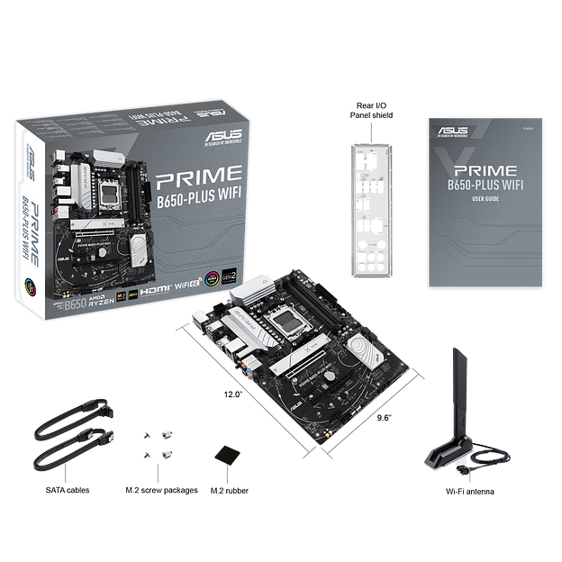 Материнская плата ASUS PRIME B650-PLUS WIFI AM5 ATX 4xDDR5 2xPCIEx16 2xPCIEx1 2xM.2 USB-C DP HDMI 2.5GLAN WIFI 6E фото 7