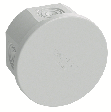 Коробка ответвит. с кабельными вводами, IP44, д.80х40мм фото 1