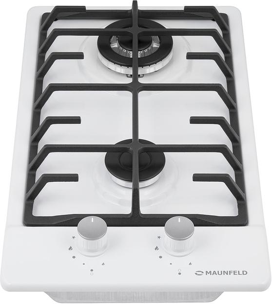 Газовая варочная поверхность Maunfeld EGHE.32.63CW/G белый фото 3