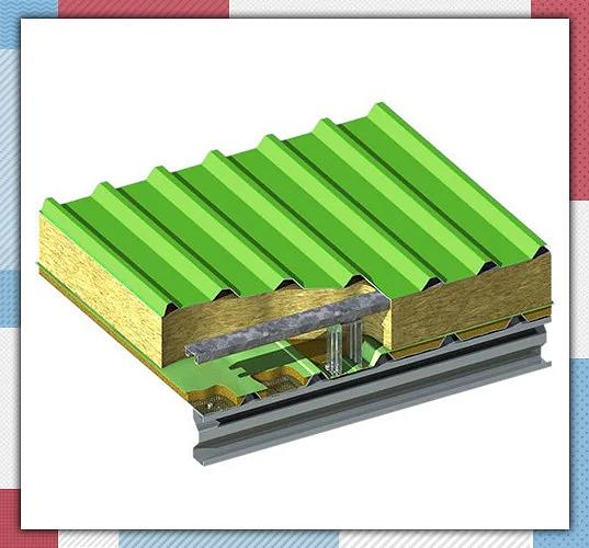 Сэндвич-панель Teplant кровельная с минеральной ватой 250 мм фото 1