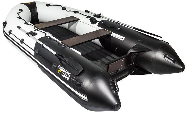Лодка Ривьера 3600 НДНД гидролыжа(бронированная), 3600*1750*520 мм фото 4