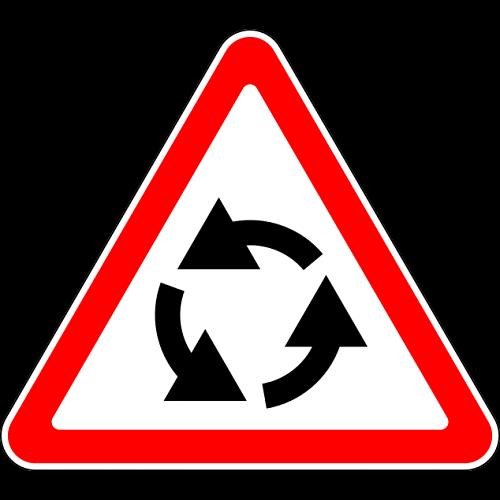 Знак 1.7 Пересечение с круговым движением фото 1