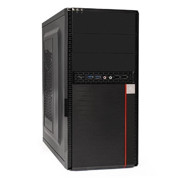 Exegate EX277437RUS Корпус Minitower MA-371X Black, mATX 2*USB+2*USB3.0, Audio фото 1