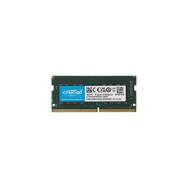 Оперативная память Crucial CT8G4SFS832A DDR4 - 1x 8ГБ 3200МГц, для ноутбуков (SO-DIMM), Ret фото 1