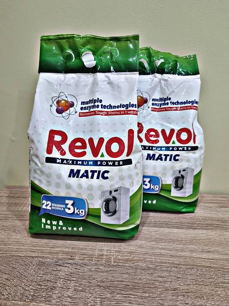 Стиральный порошок автомат REVOL «Matik» для белых и цветных тканей, 3 кг ОПТ фото 1