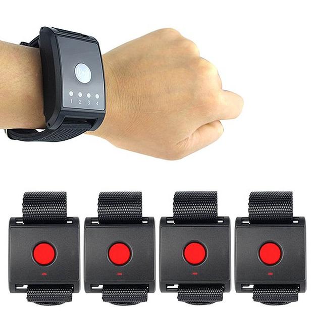 Система вызова из часов-пейджеров и 4 часов-кнопок SWW01-2 фото 1