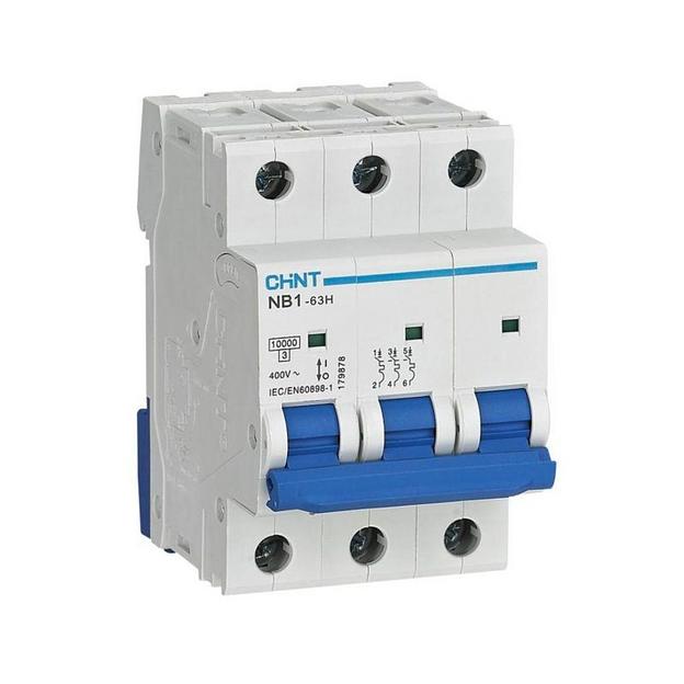 Выключатель автоматический модульный 3п C 32А 10кА NB1-63H (R) CHINT 179873 фото 1