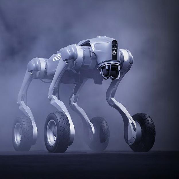 Бионический четырехопорный колесный робот бренда Unitree модели Go2-W версии Smart Edition фото 6