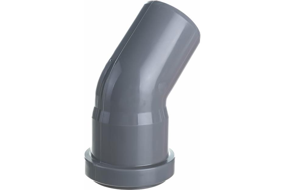 Отвод канализационный 50х45 град. фото 3