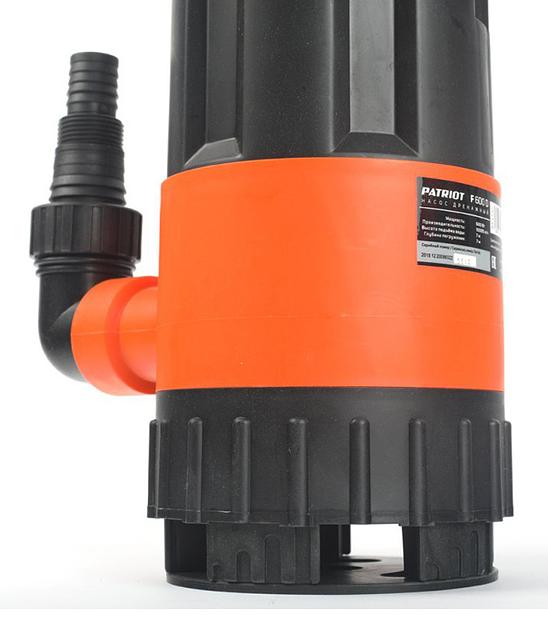 Насос садовый дренажный Patriot F 600 D 600Вт 10000л/час фото 7