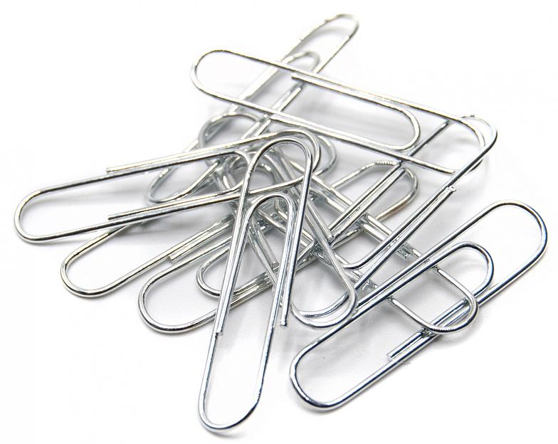 Скрепки Silwerhof 491038 металл оцинкованные 33мм (упак.:100шт) картонная коробка фото 4