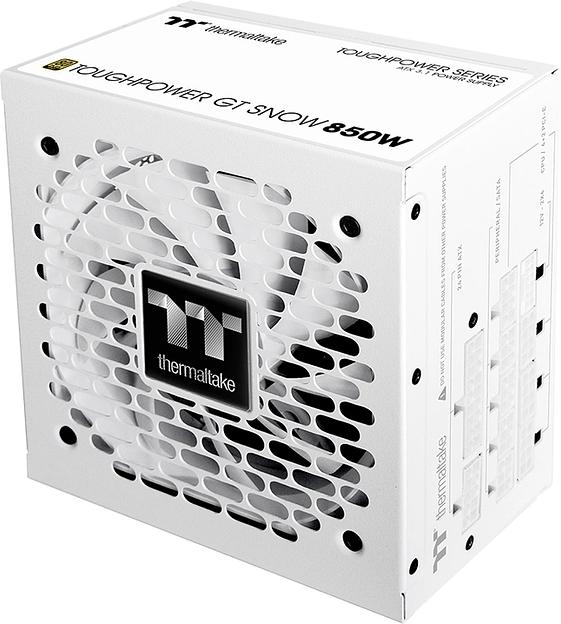 Блок питания Thermaltake ATX 850W Toughpower GT Gen.5 SNOW 80+ gold (20+4pin) APFC 140mm fan 9xSATA Cab Manag RTL фото 2