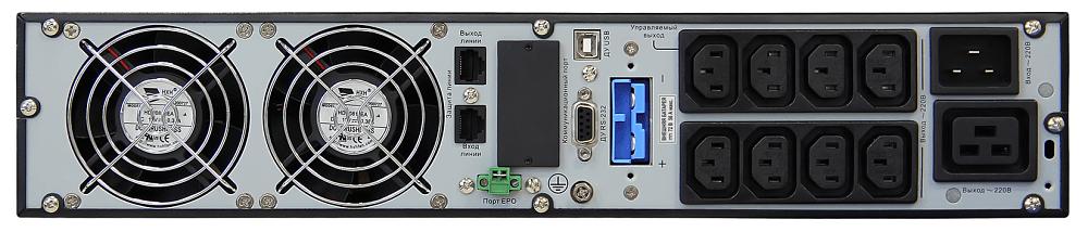 Источник бесперебойного питания 3000 ВА/3000 Вт (on-line, Iзу=12А, встроенная АБ 72В, Rack/Tower) ATS 3000 R-BE фото 3