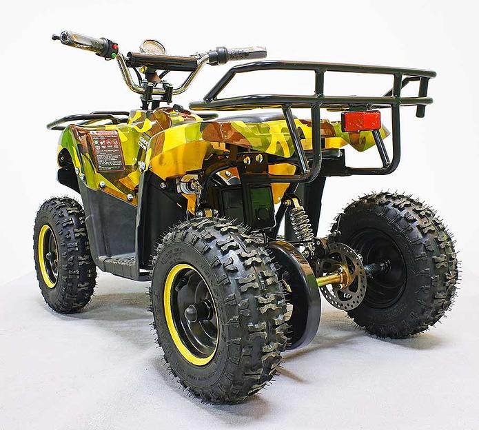 Квадроцикл GreenCamel Гоби K40 (36V 800W R6 Цепь) быстросъём, армейский желтый фото 7