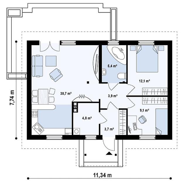Проект дома «Парма» фото 2
